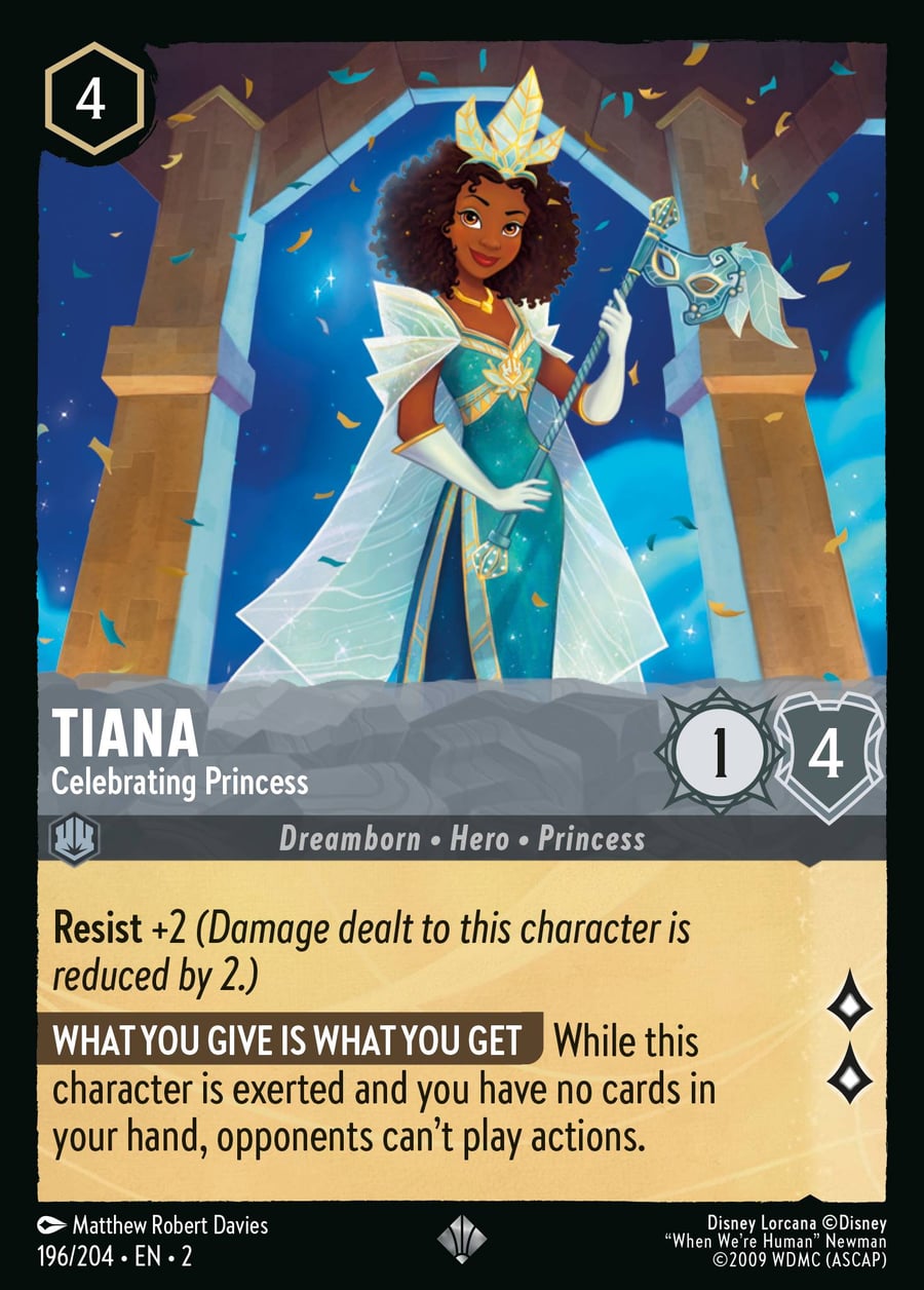 Tiana - Celebrating Princess card art