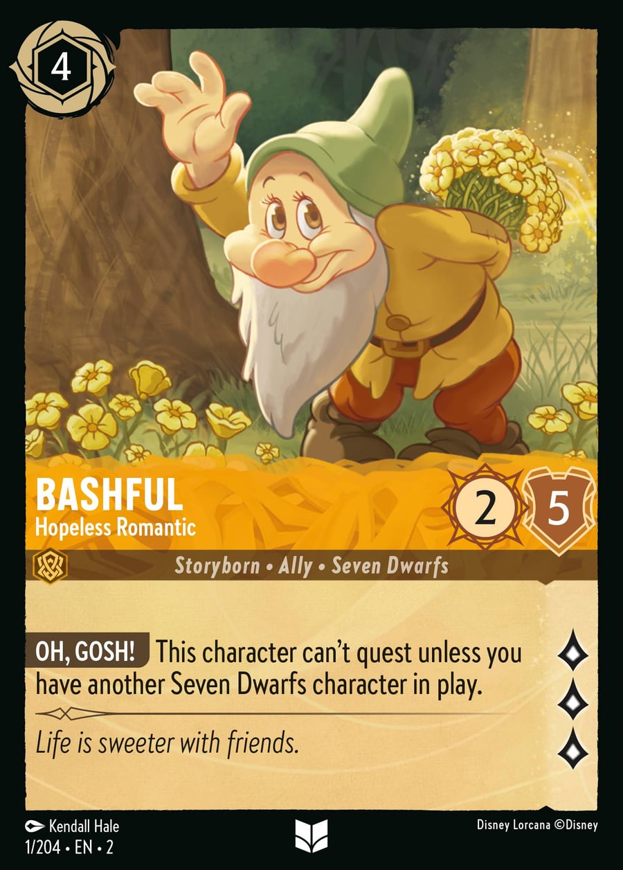 Bashful - Hopeless Romantic card art