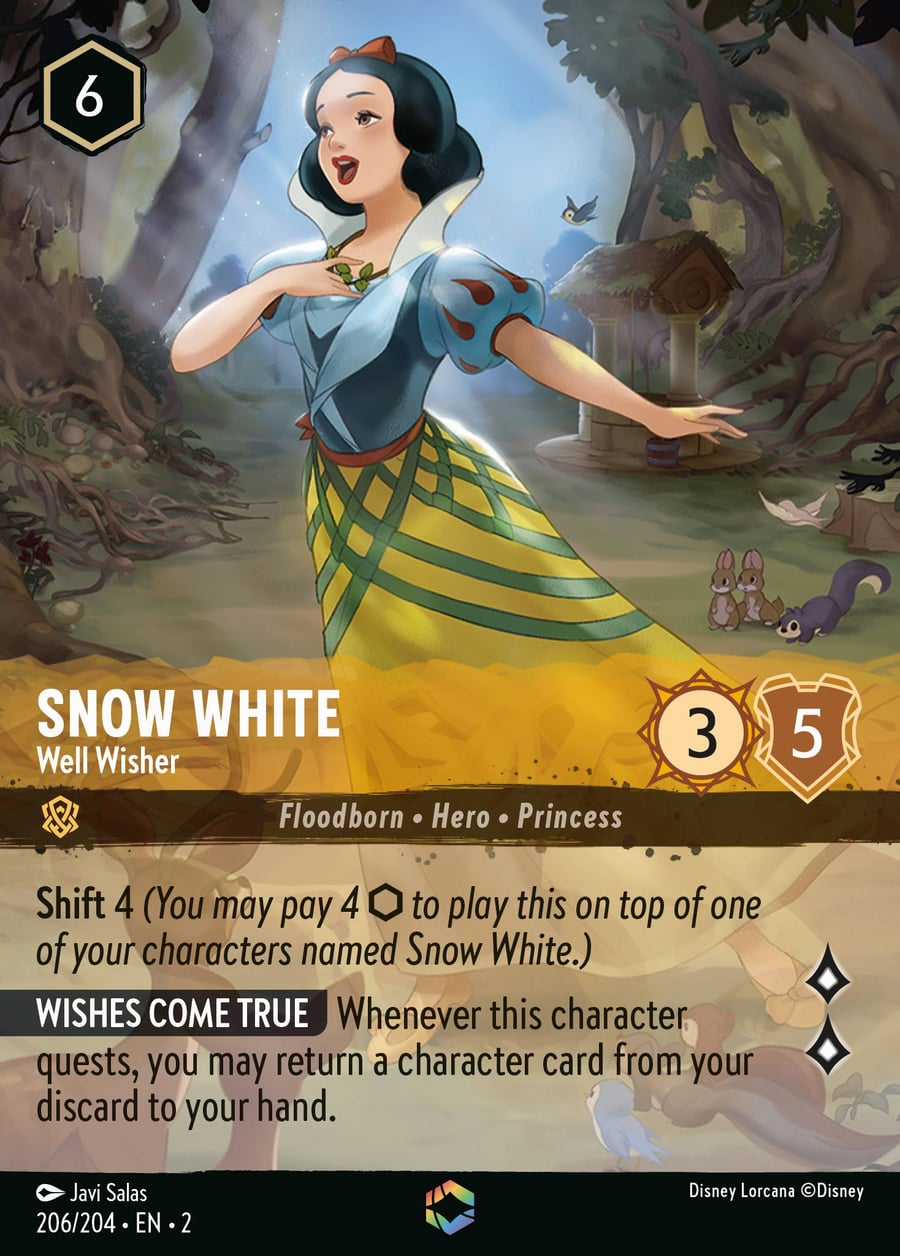 Snow White - Well Wisher card art