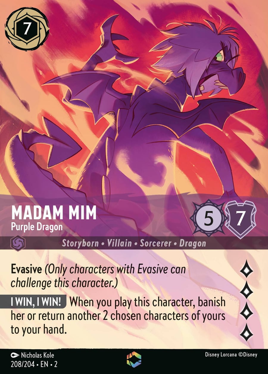 Madam Mim - Purple Dragon card art