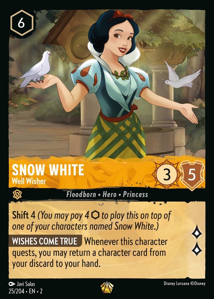 Snow White - Well Wisher card art