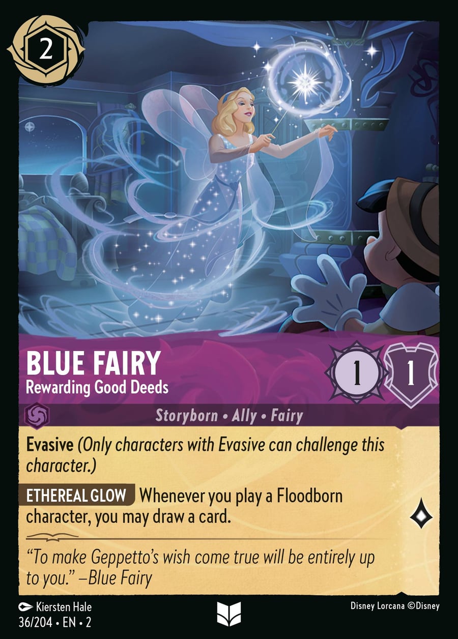 Blue Fairy - Rewarding Good Deeds card art