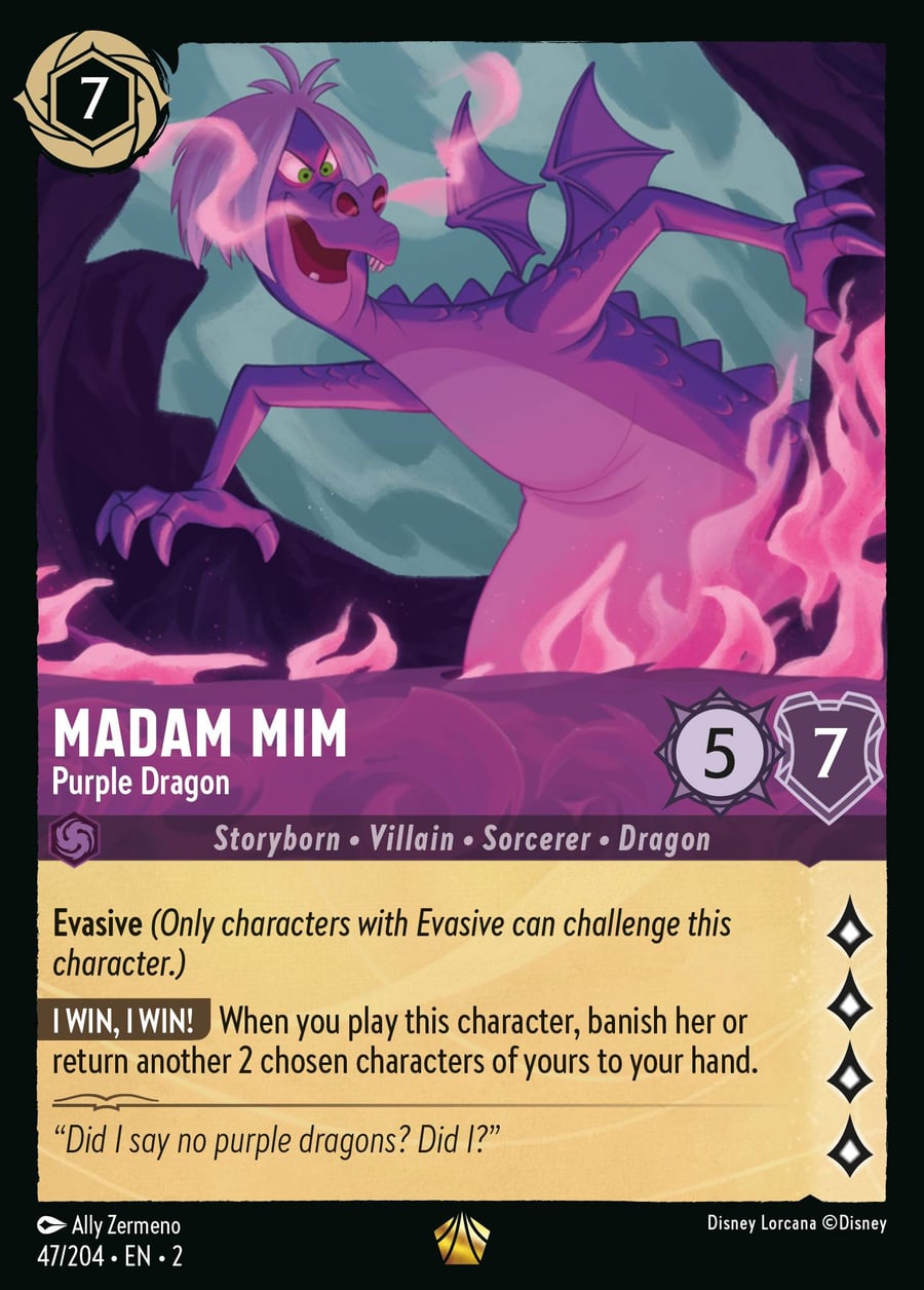 Madam Mim - Purple Dragon card art