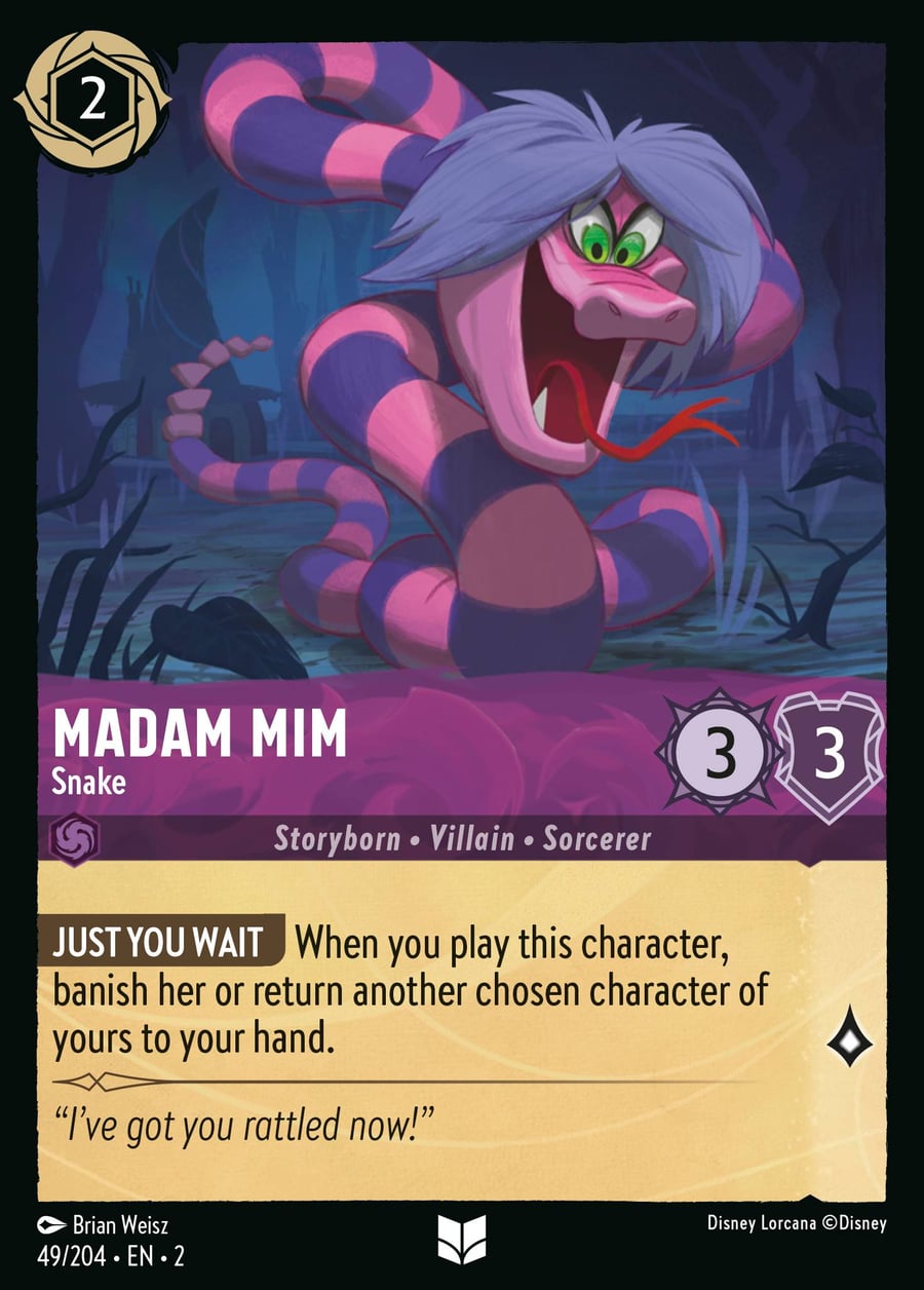 Madam Mim - Snake card art