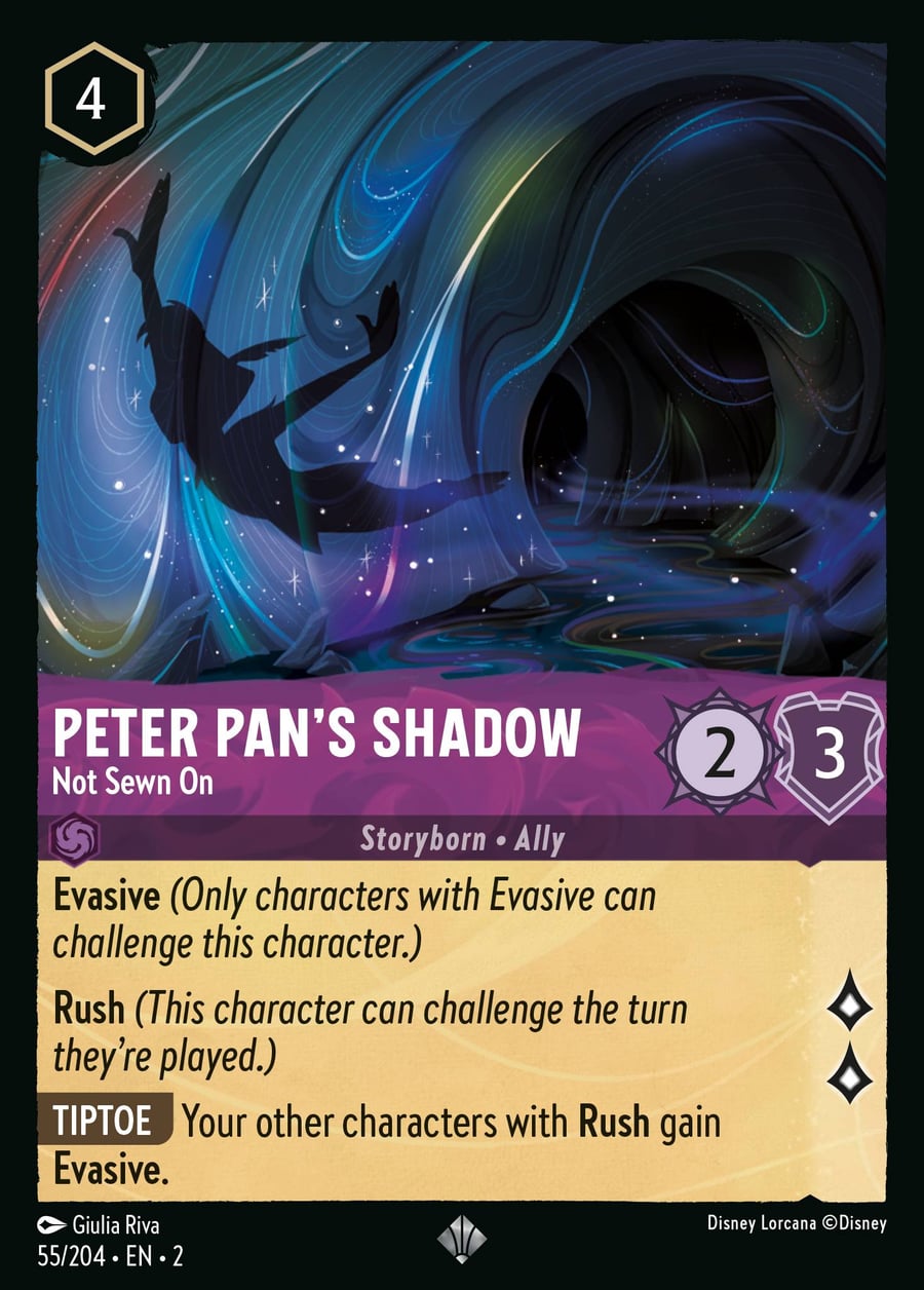 Peter Pan's Shadow - Not Sewn On card art