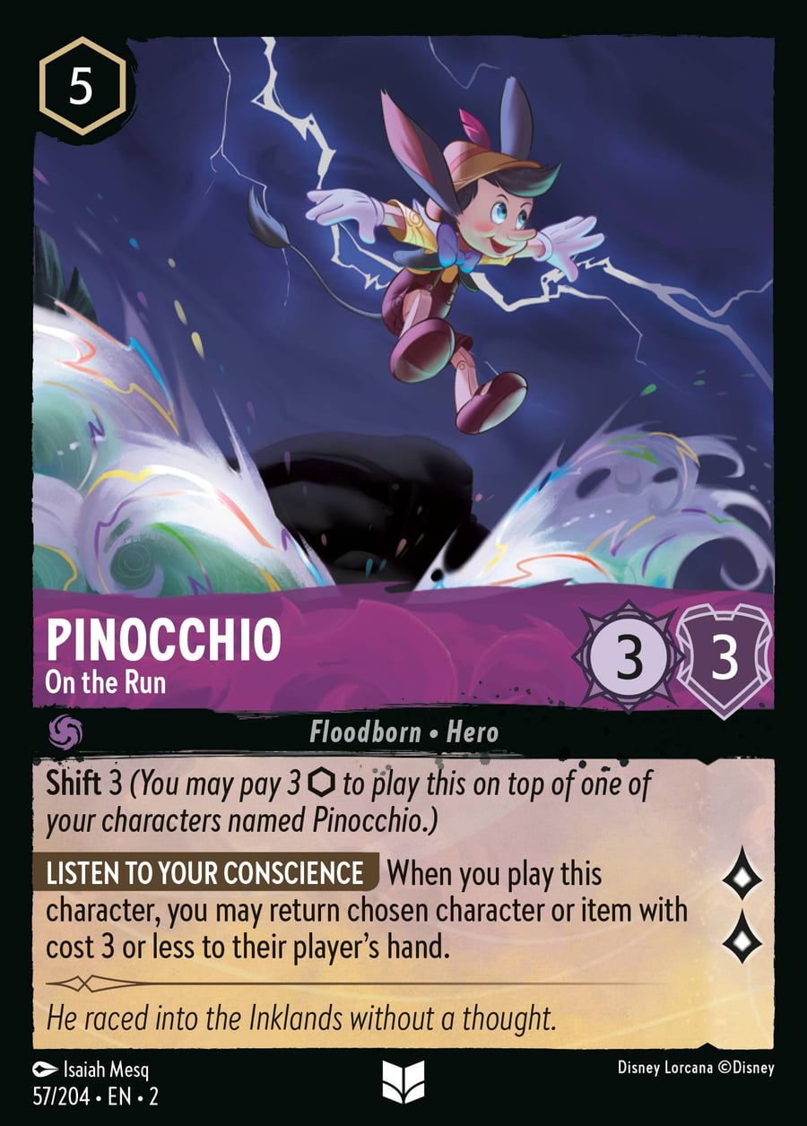Pinocchio - On the Run card art