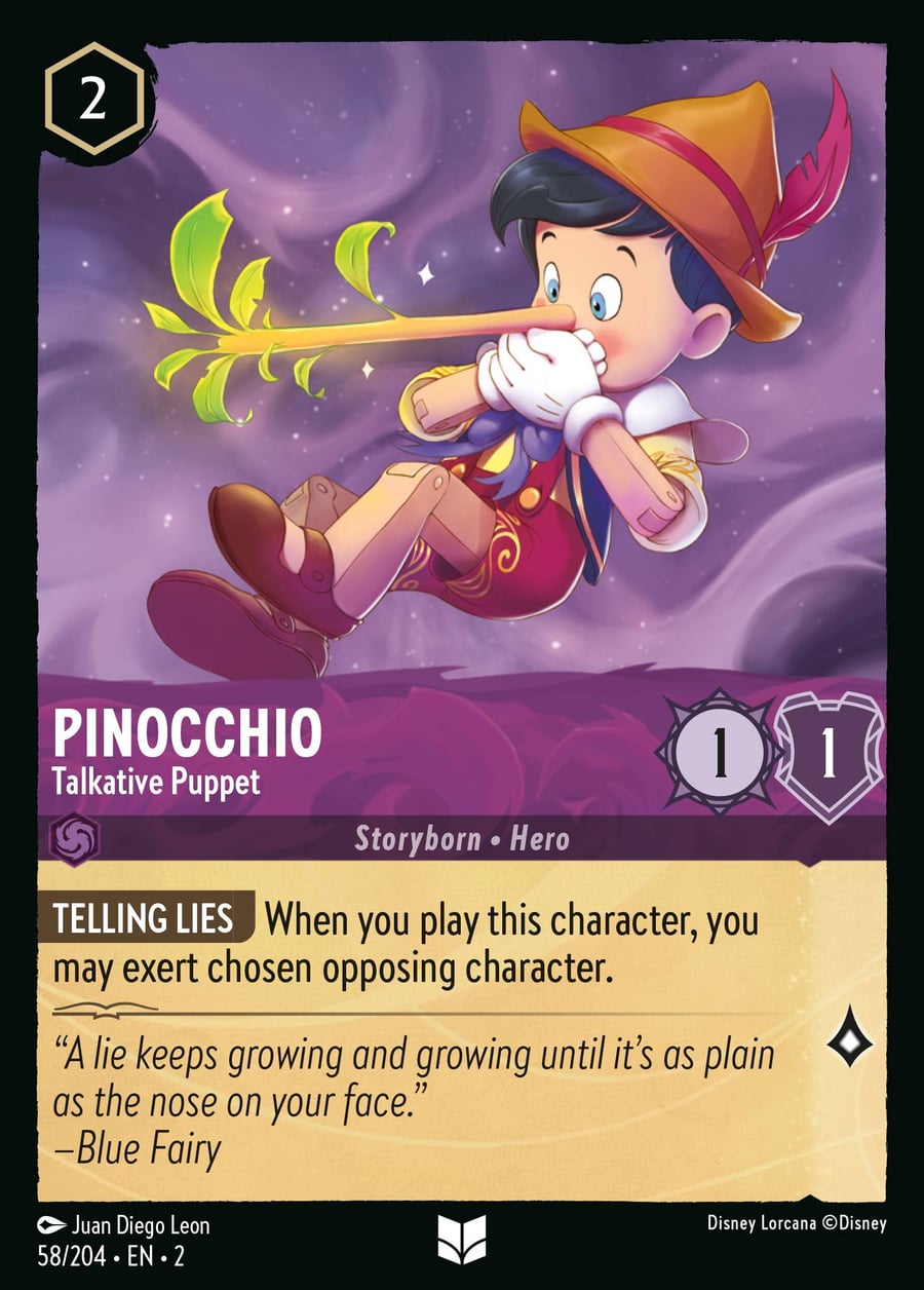 Pinocchio - Talkative Puppet card art