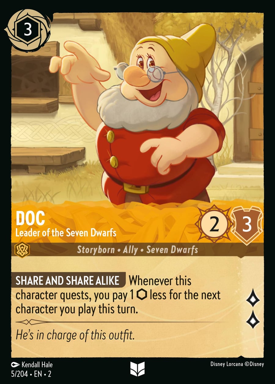 Doc - Leader of the Seven Dwarfs card art