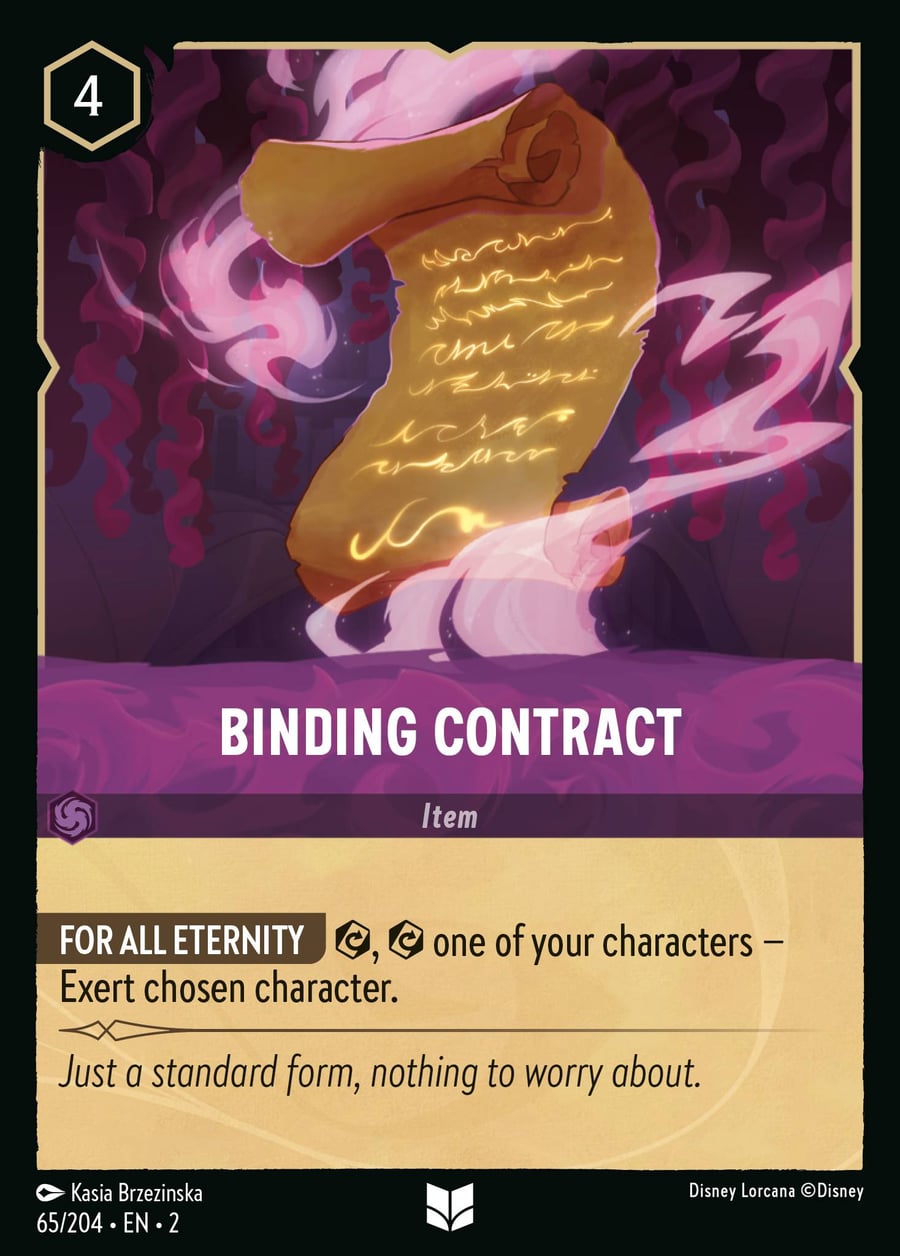 Binding Contract card art