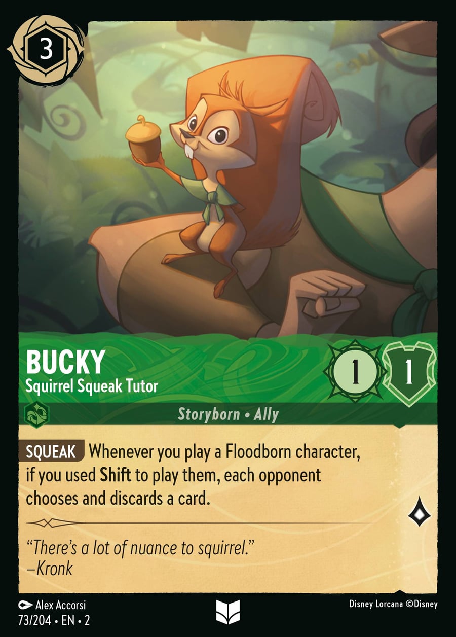 Bucky - Squirrel Squeak Tutor card art