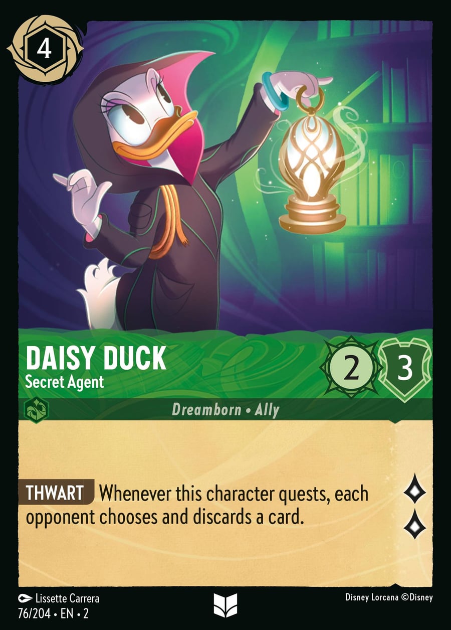 Daisy Duck - Secret Agent card art
