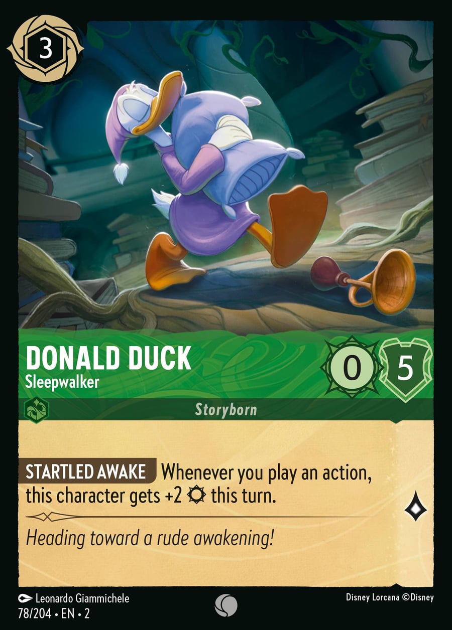Donald Duck - Sleepwalker card art