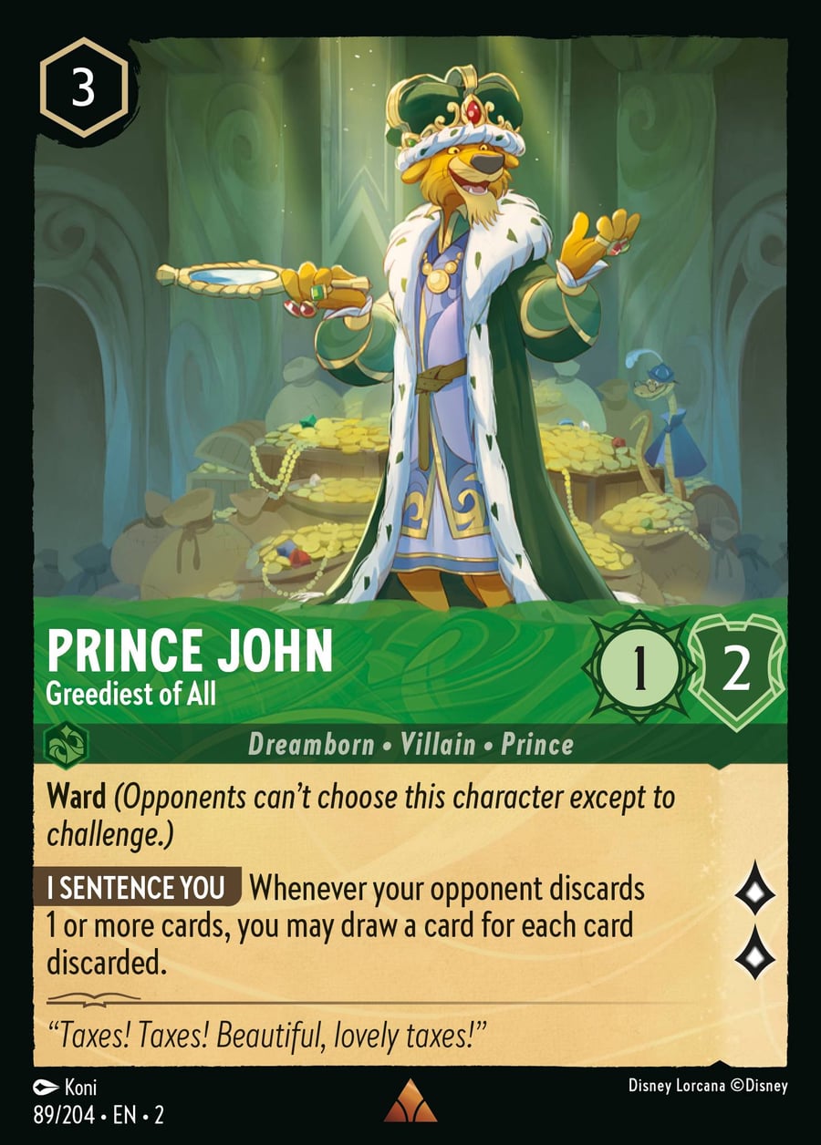 Prince John - Greediest of All card art