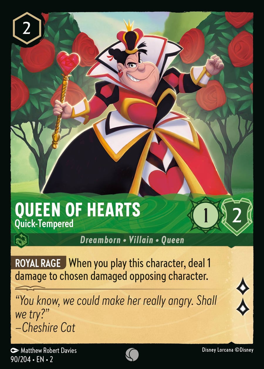 Queen of Hearts - Quick-Tempered card art