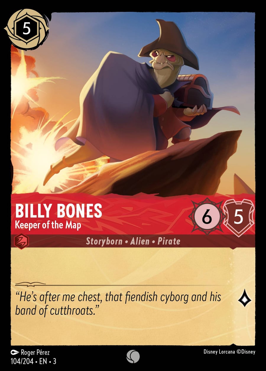 Billy Bones - Keeper of the Map card art