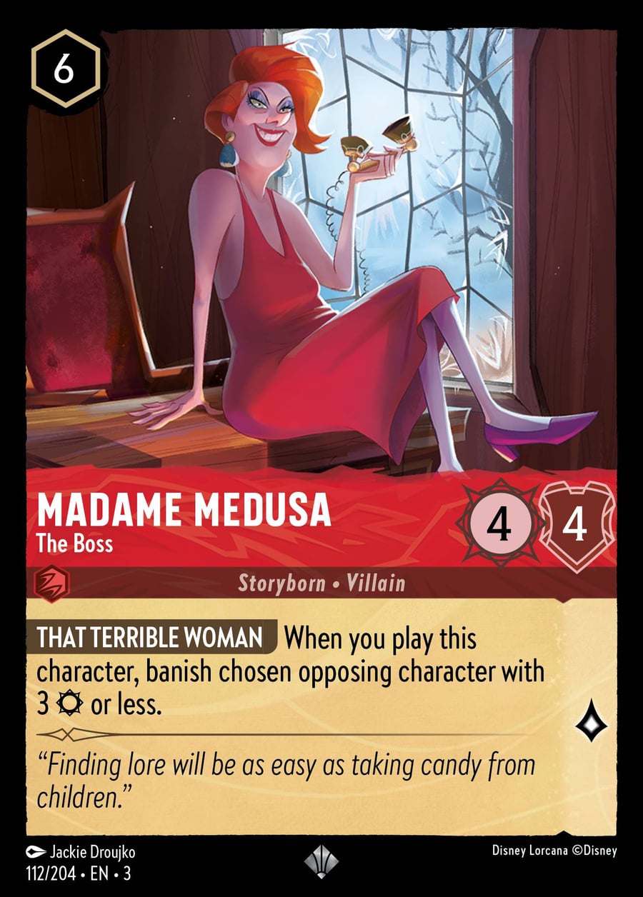 Madame Medusa - The Boss card art