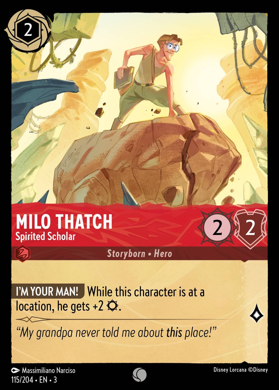 Milo Thatch - Spirited Scholar card art
