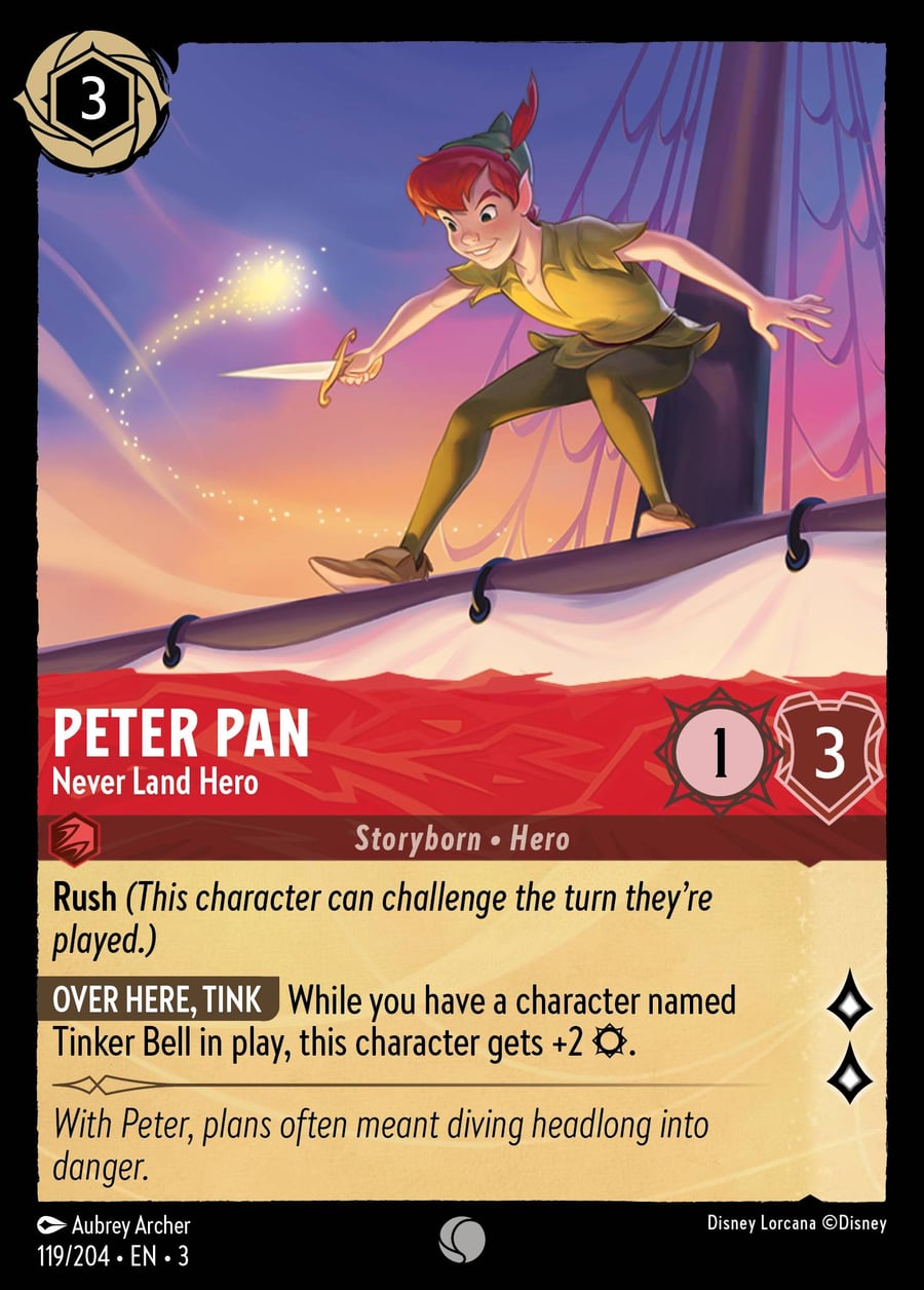 Peter Pan - Never Land Hero card art