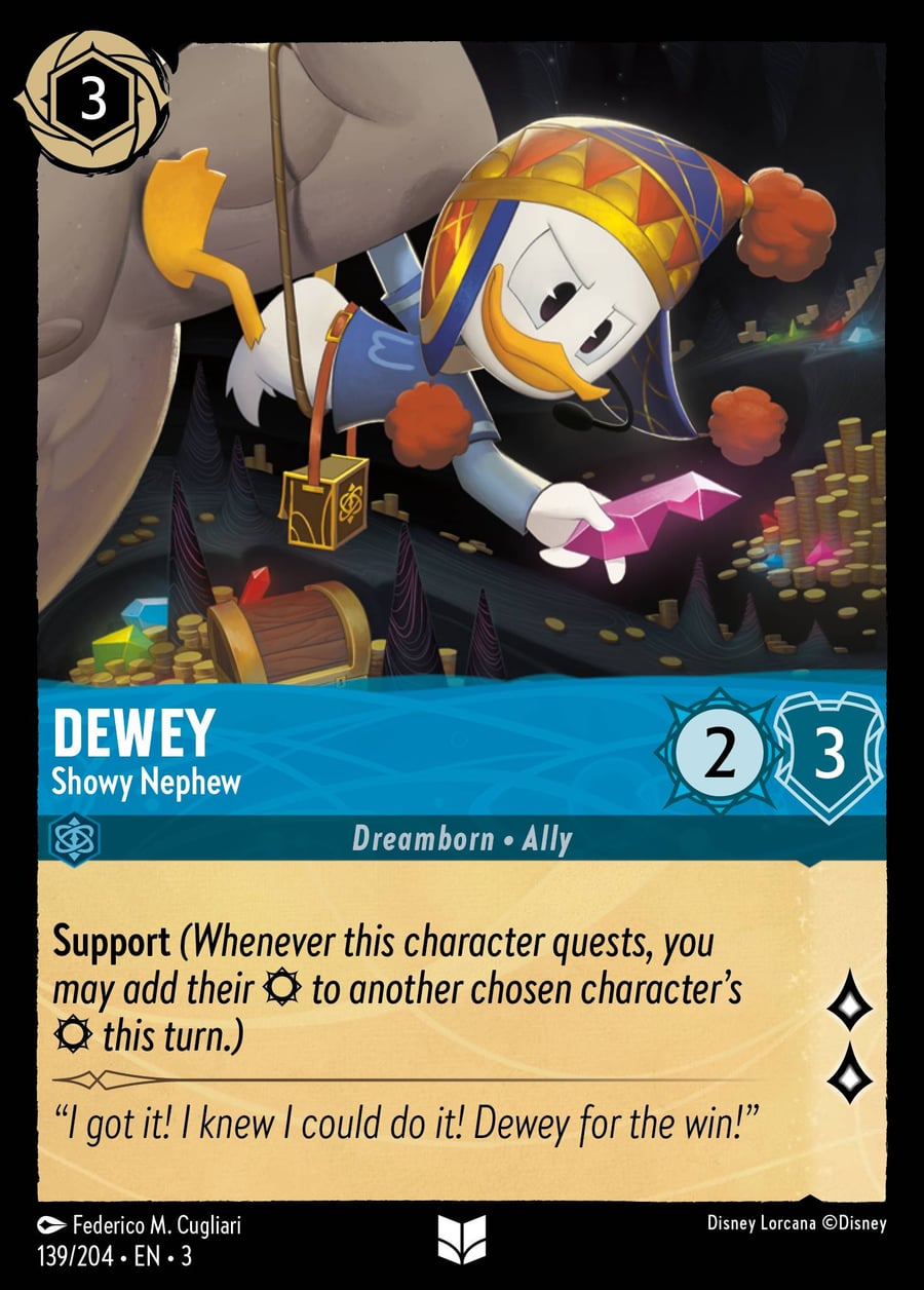 Dewey - Showy Nephew card art