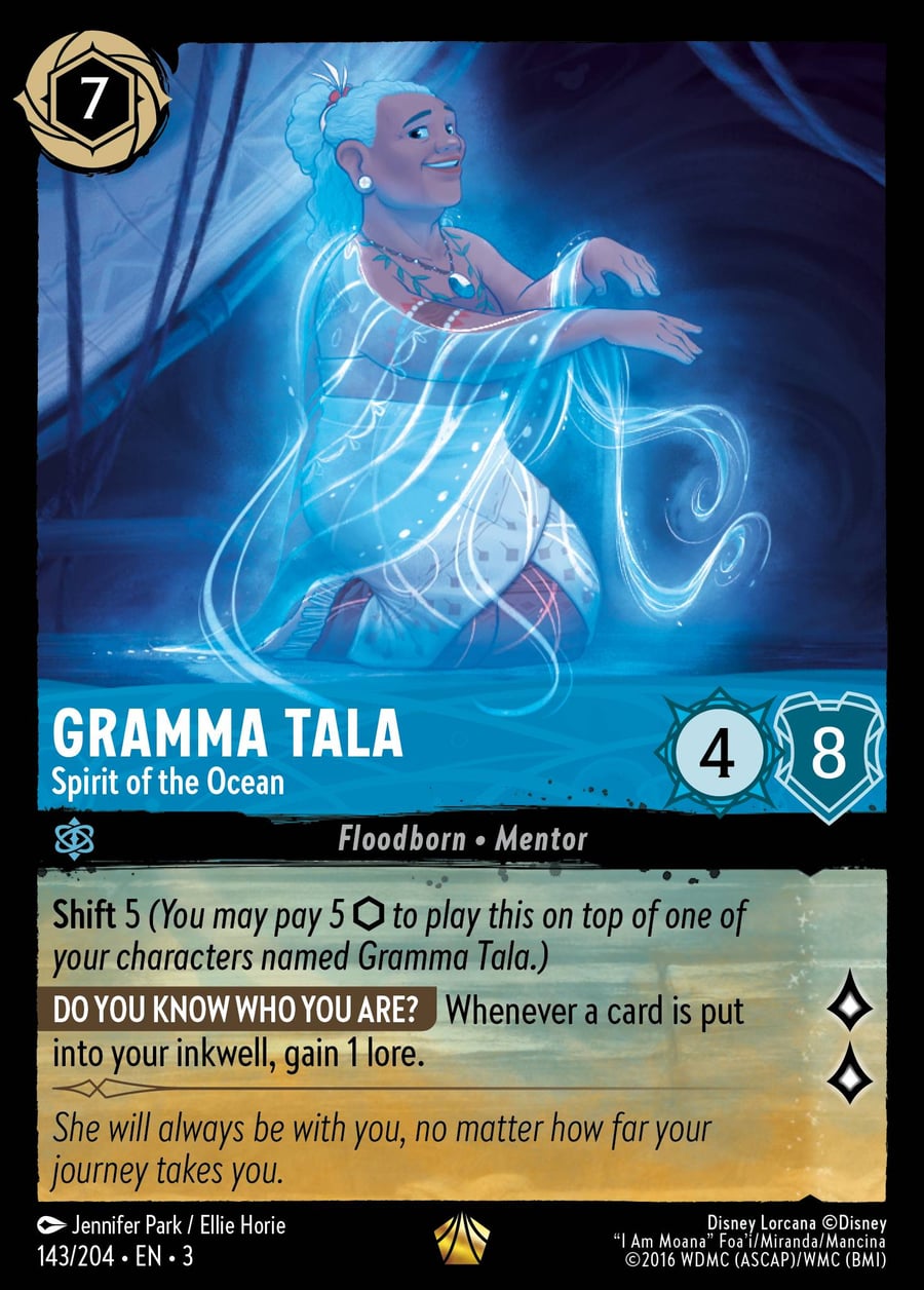 Gramma Tala - Spirit of the Ocean card art