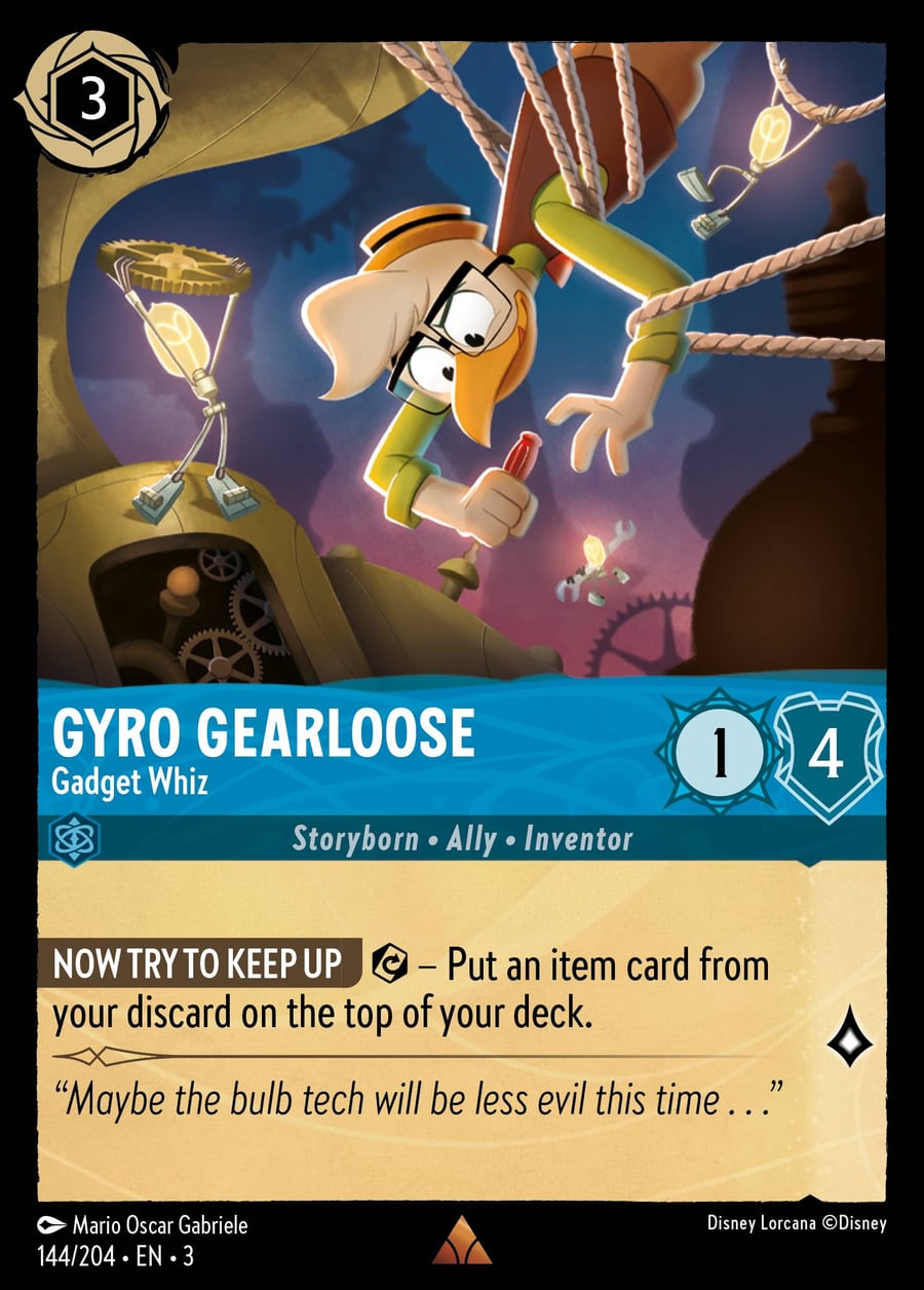 Gyro Gearloose - Gadget Whiz card art