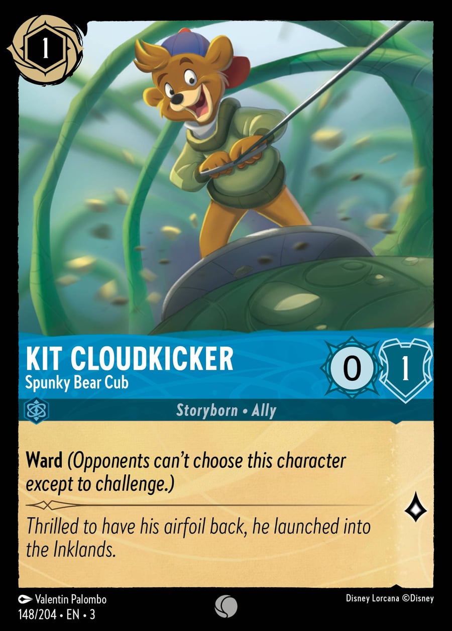 Kit Cloudkicker - Spunky Bear Cub card art