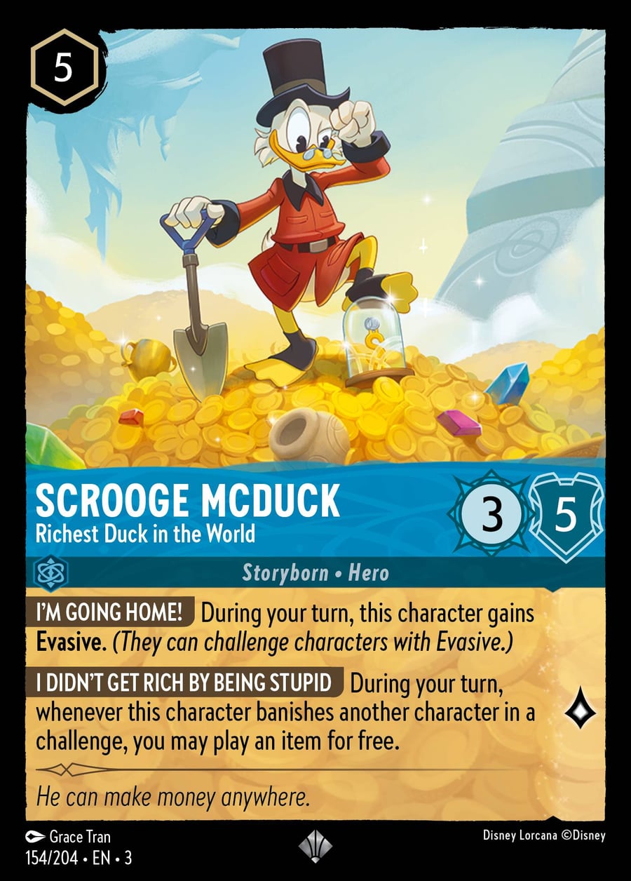 Scrooge McDuck - Richest Duck in the World card art
