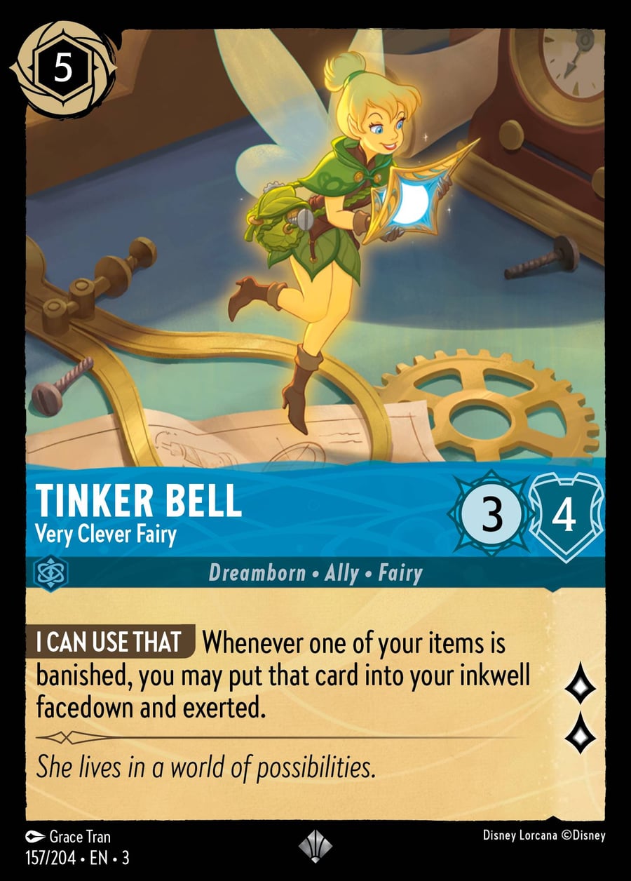 Tinker Bell - Very Clever Fairy card art