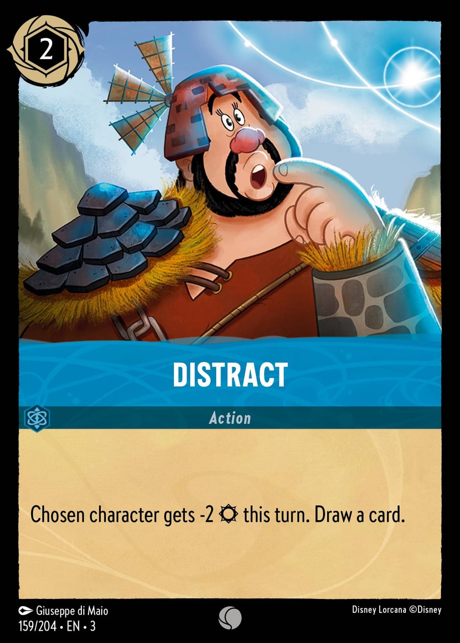 Distract card art