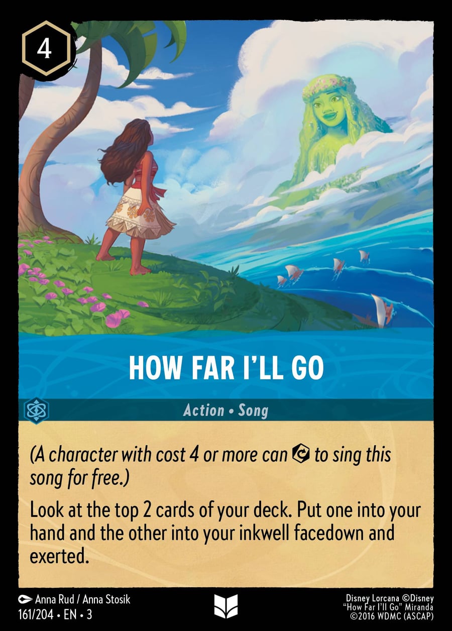 How Far I'll Go card art