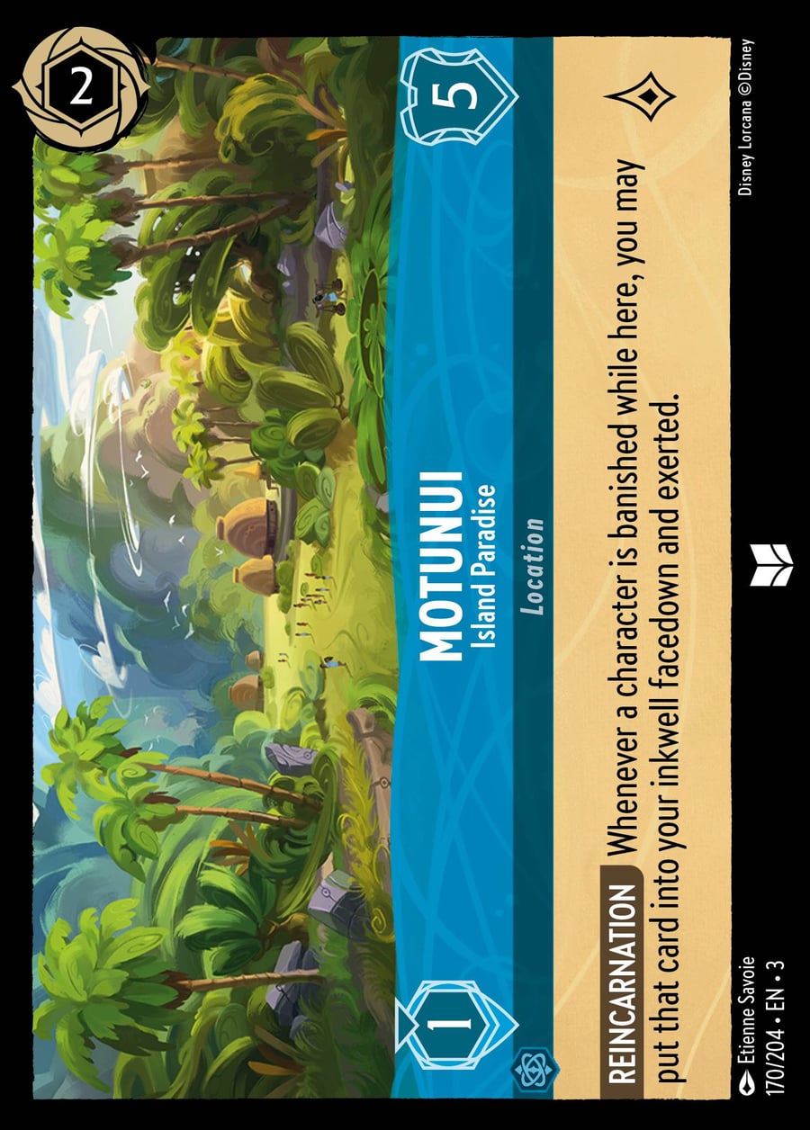 Motunui - Island Paradise card art