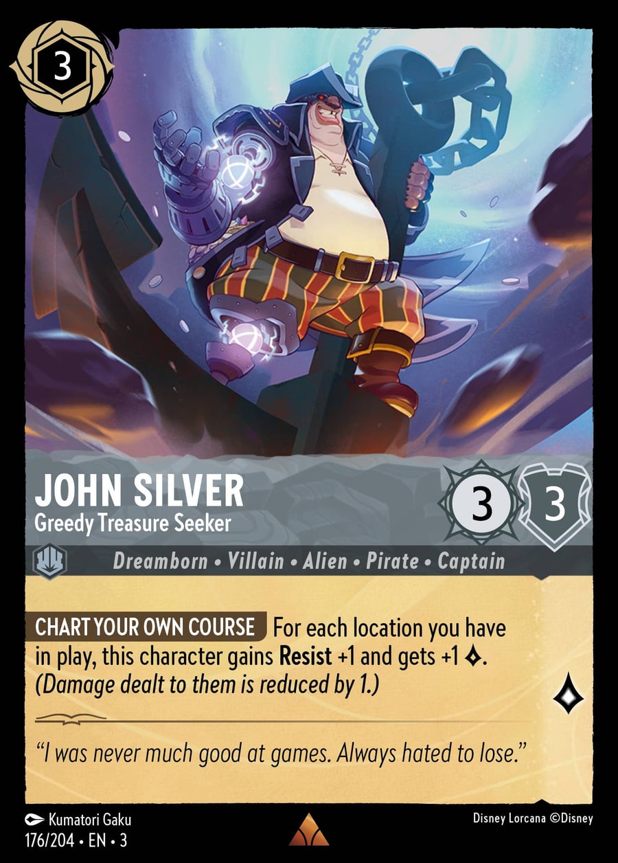 John Silver - Greedy Treasure Seeker card art