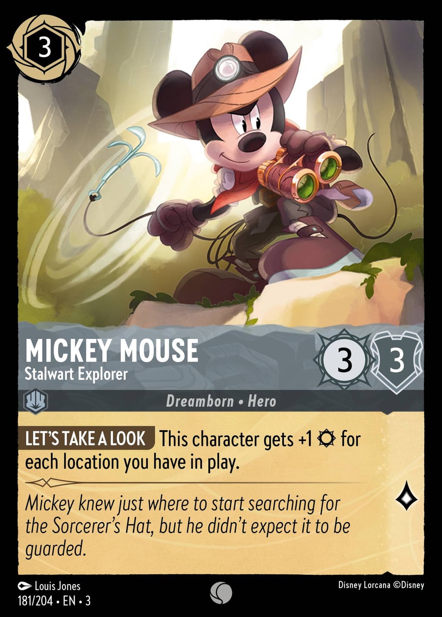 Mickey Mouse - Stalwart Explorer card art