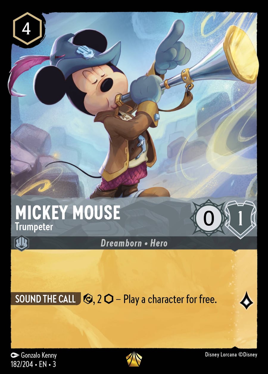 Mickey Mouse - Trumpeter card art