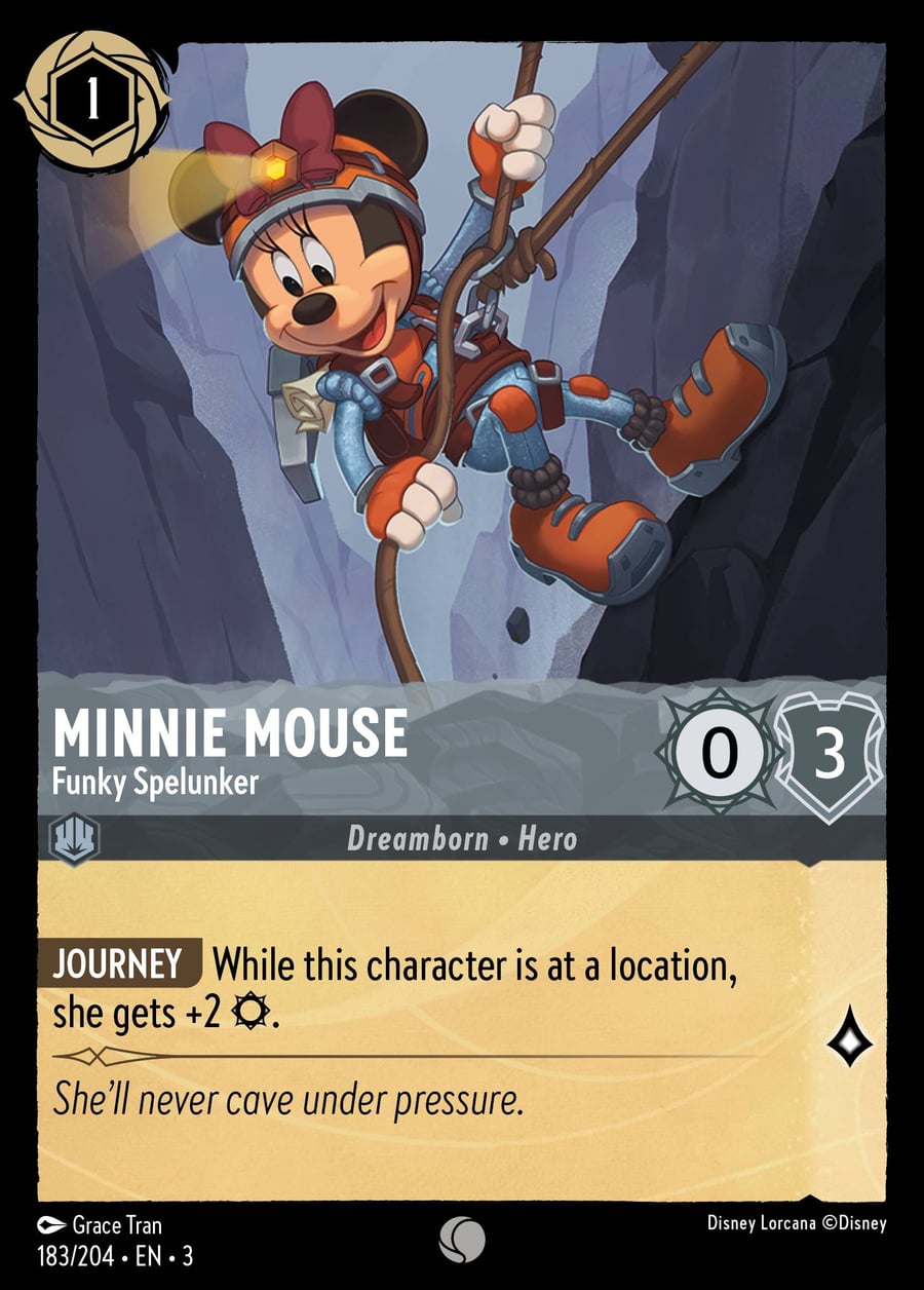 Minnie Mouse - Funky Spelunker card art