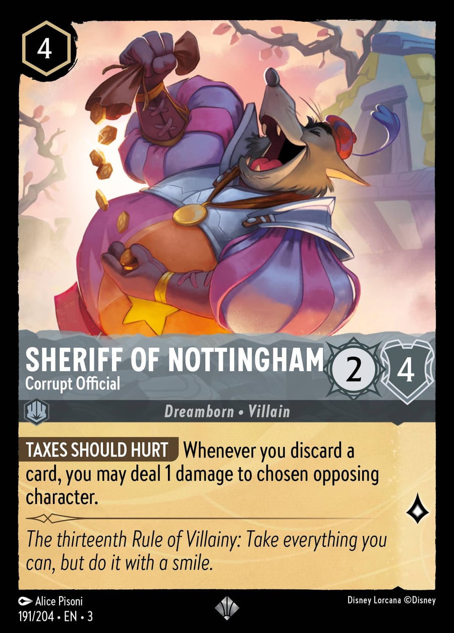 Sheriff of Nottingham - Corrupt Official card art