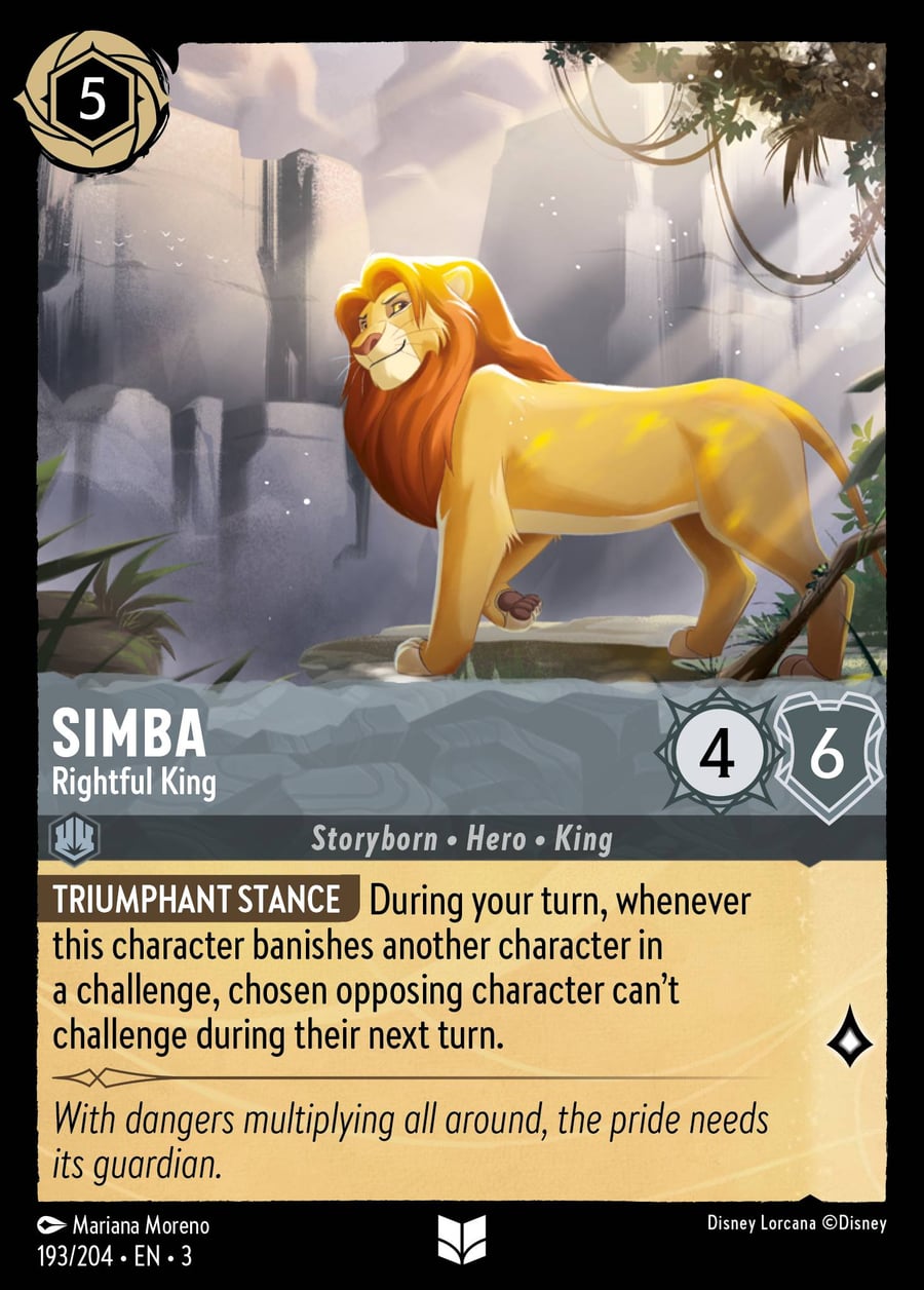 Simba - Rightful King card art