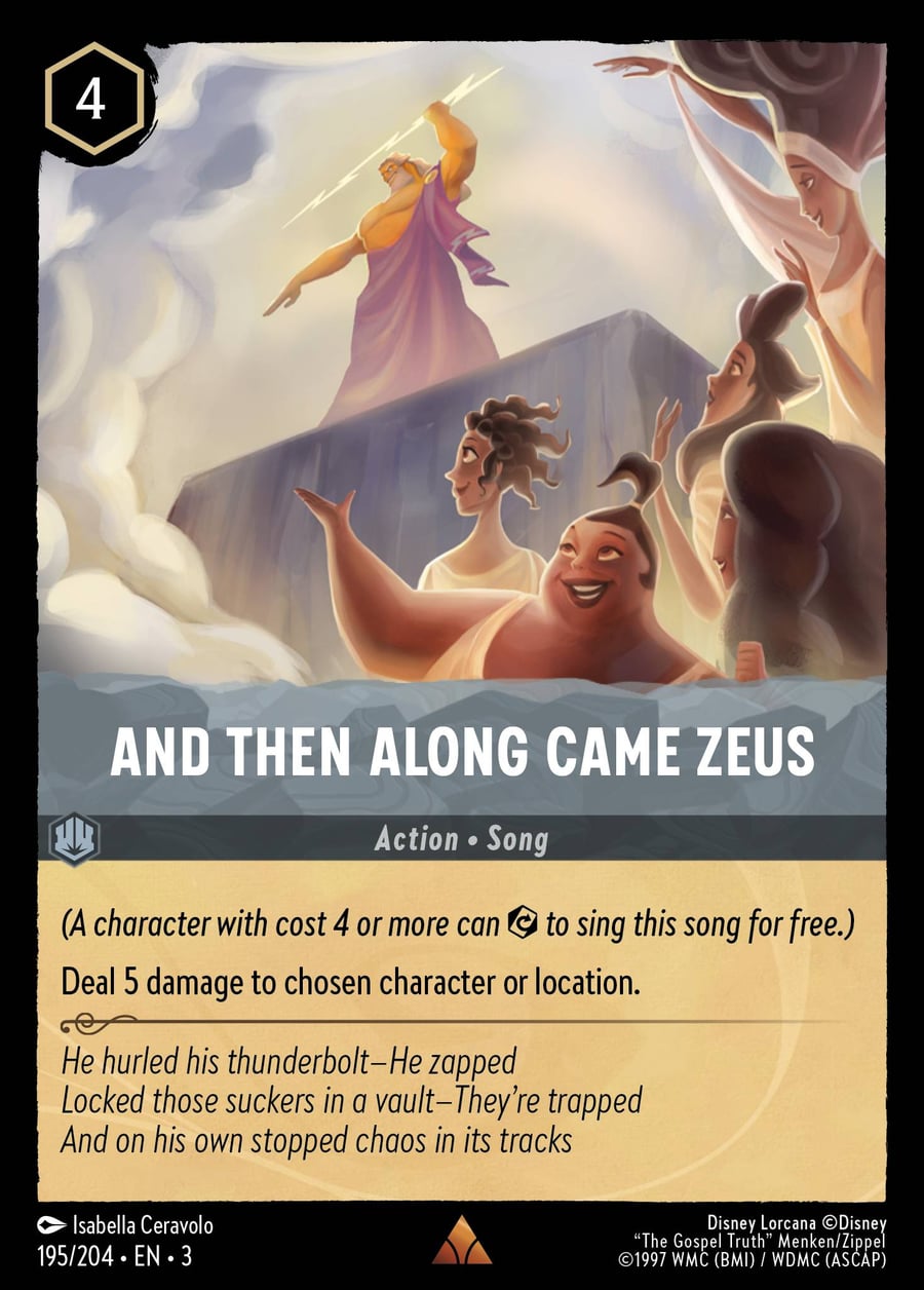 And Then Along Came Zeus card art