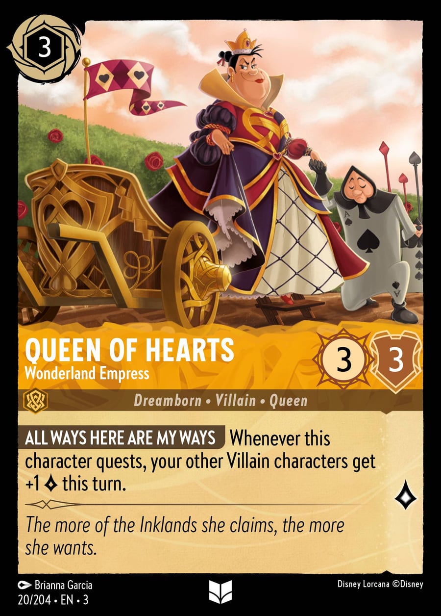 Queen of Hearts - Wonderland Empress card art