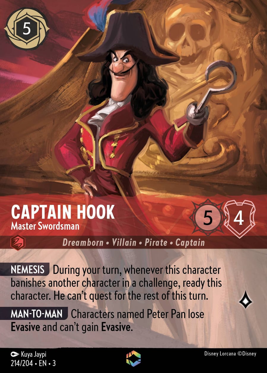 Captain Hook - Master Swordsman card art