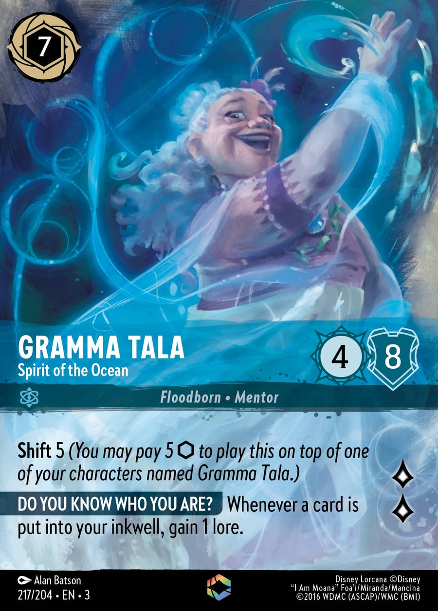 Gramma Tala - Spirit of the Ocean card art