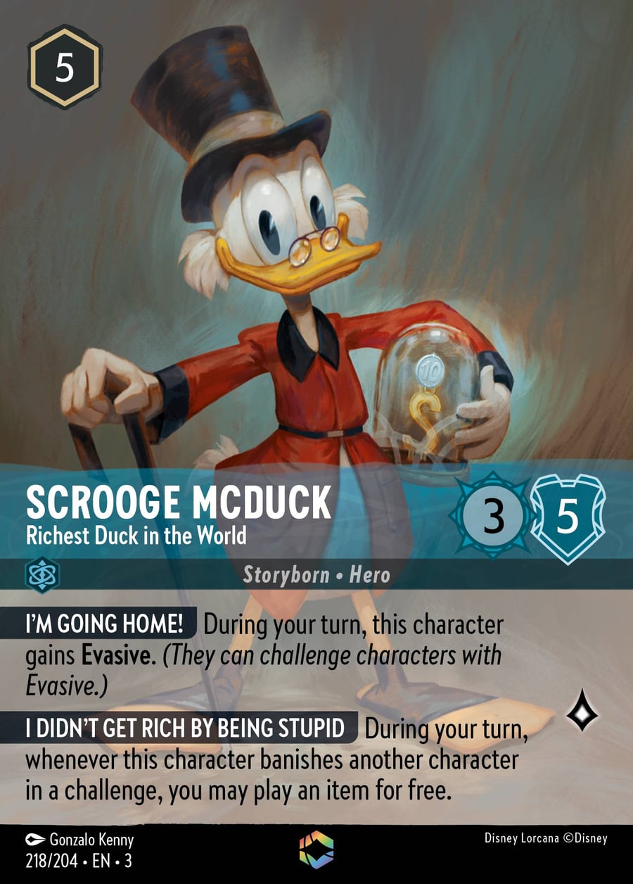 Scrooge McDuck - Richest Duck in the World card art