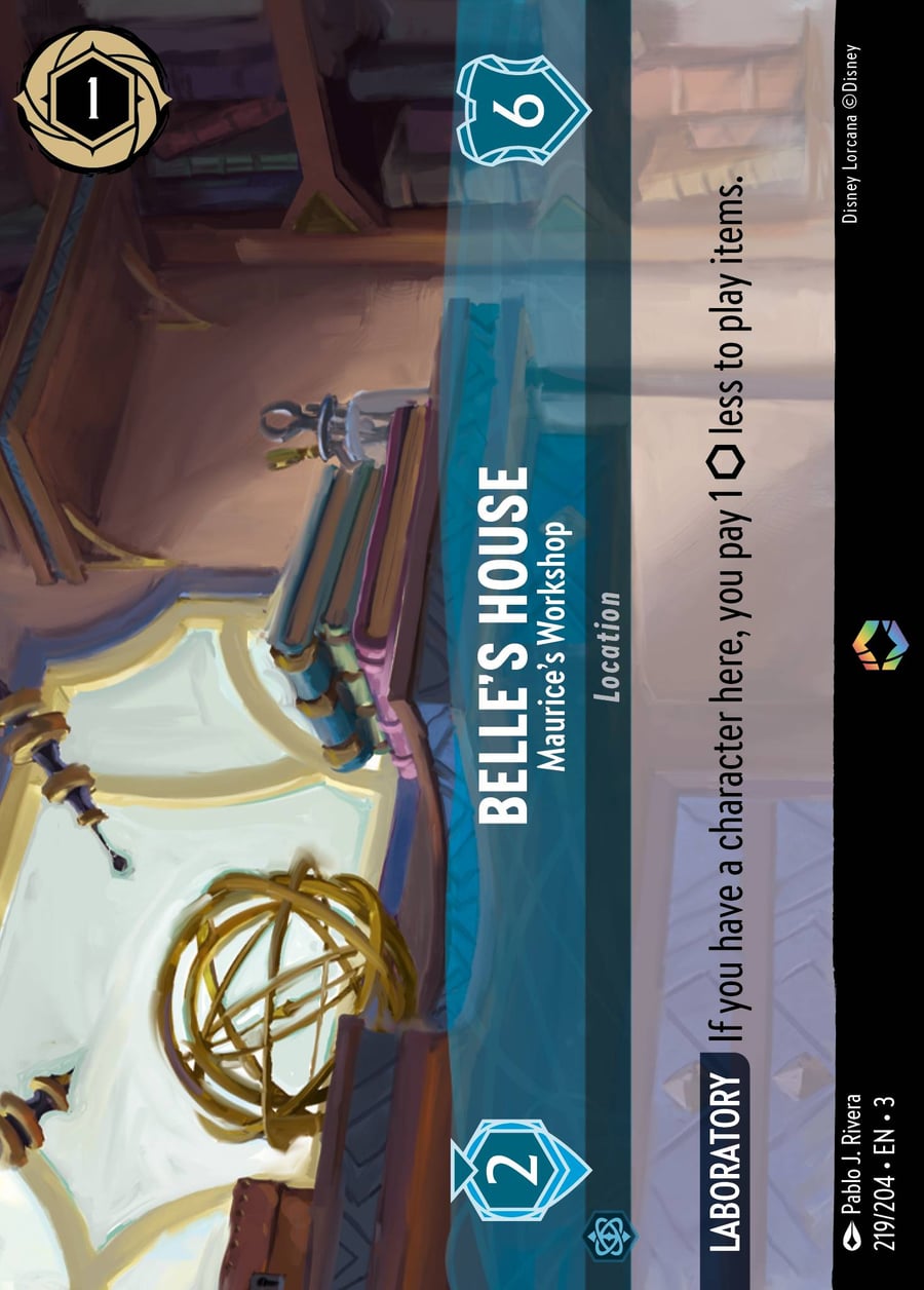 Belle's House - Maurice's Workshop card art