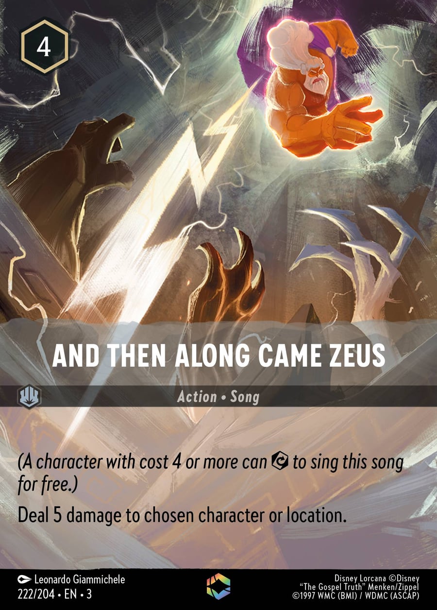 And Then Along Came Zeus card art