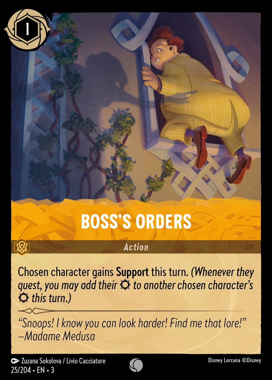 Boss's Orders card art