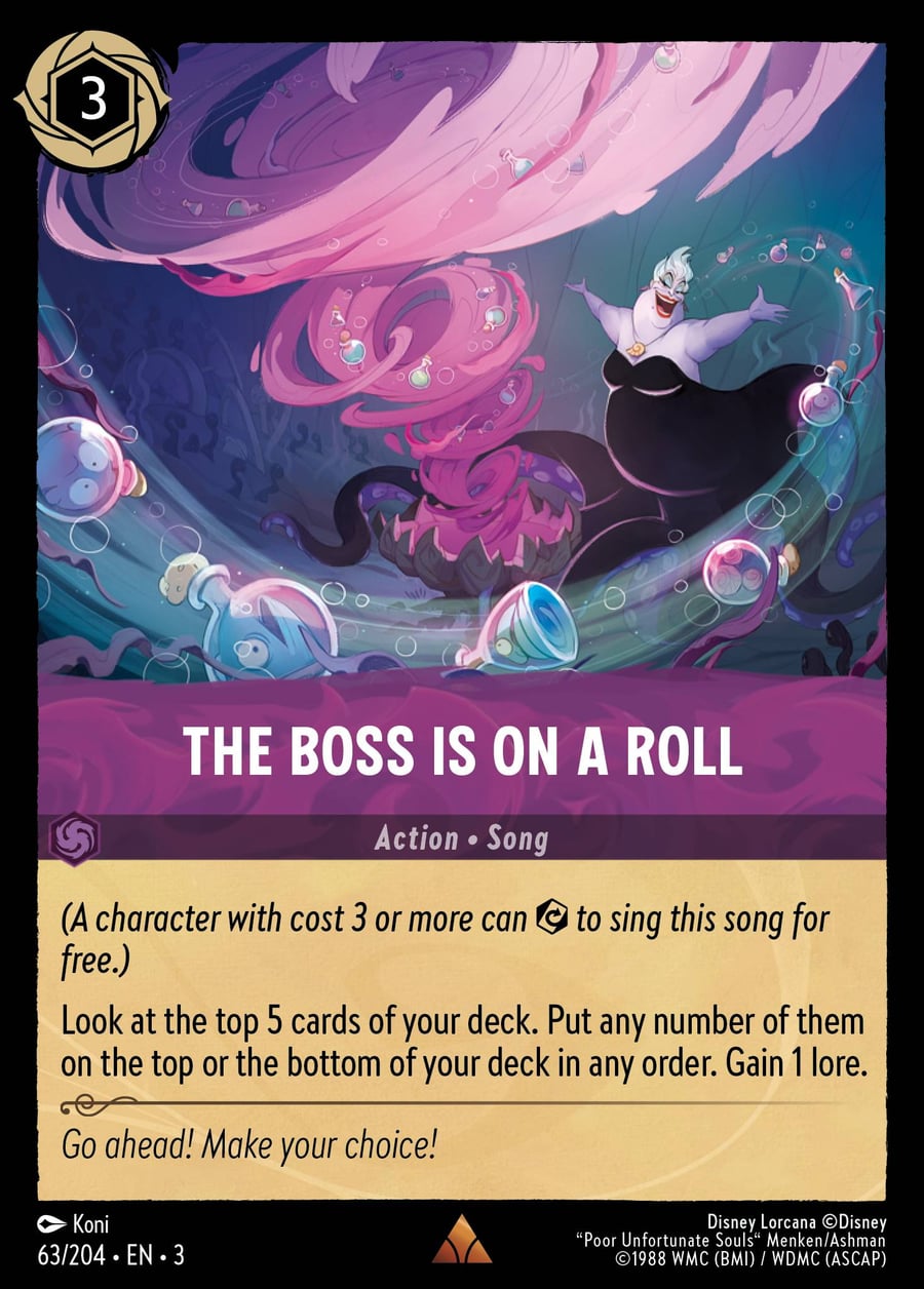 The Boss is on a Roll card art