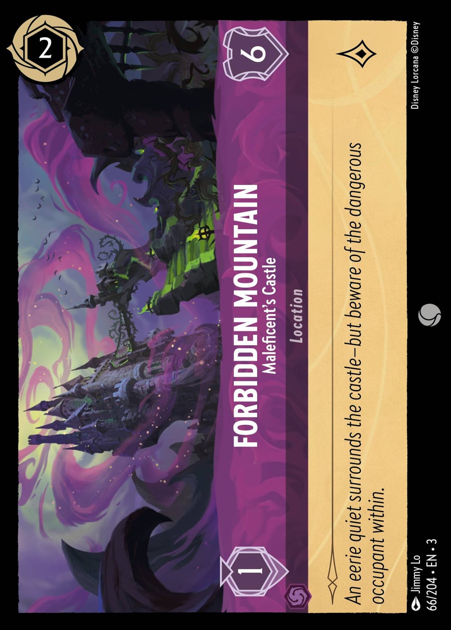 Forbidden Mountain - Maleficent's Castle card art