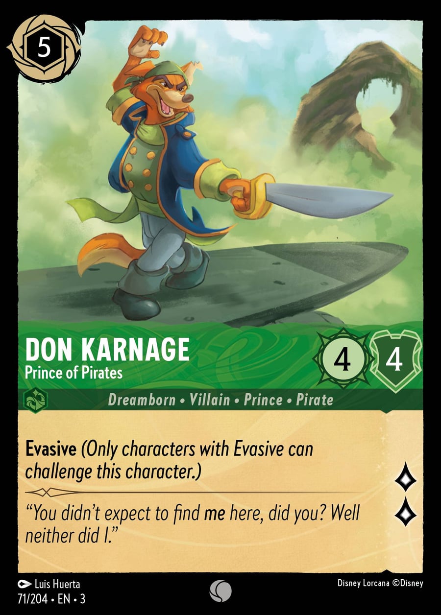 Don Karnage - Prince of Pirates card art