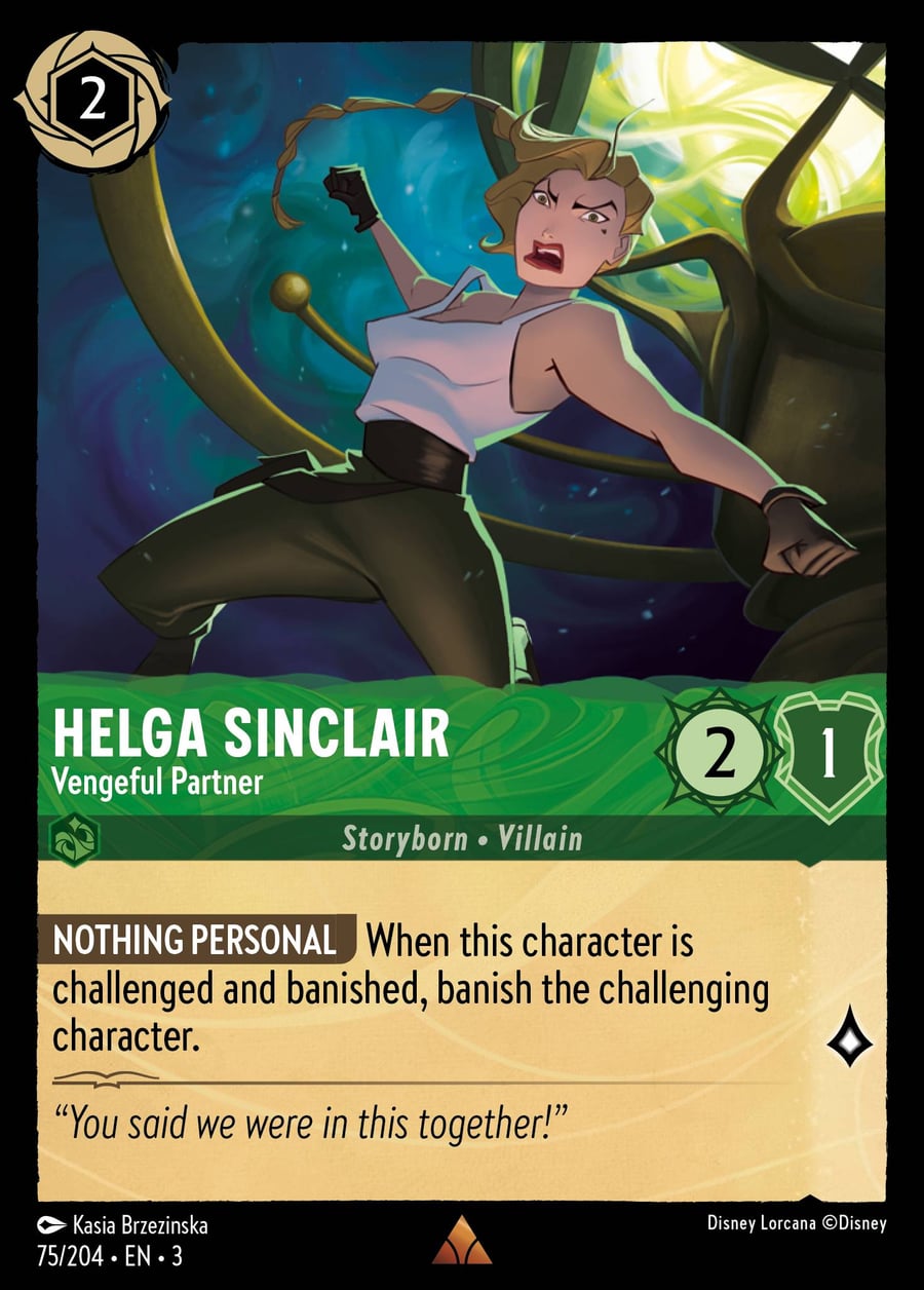 Helga Sinclair - Vengeful Partner card art