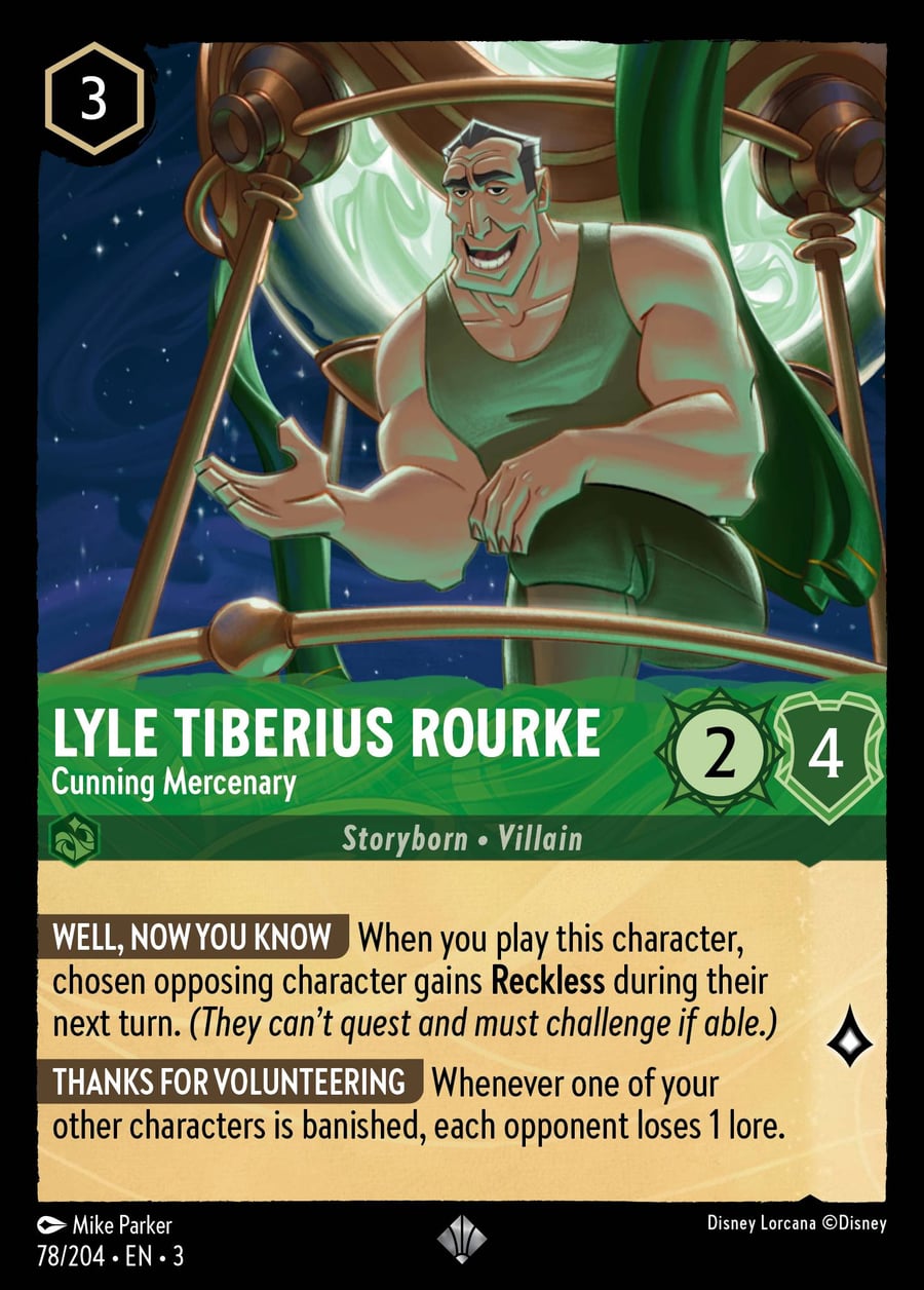 Lyle Tiberius Rourke - Cunning Mercenary card art